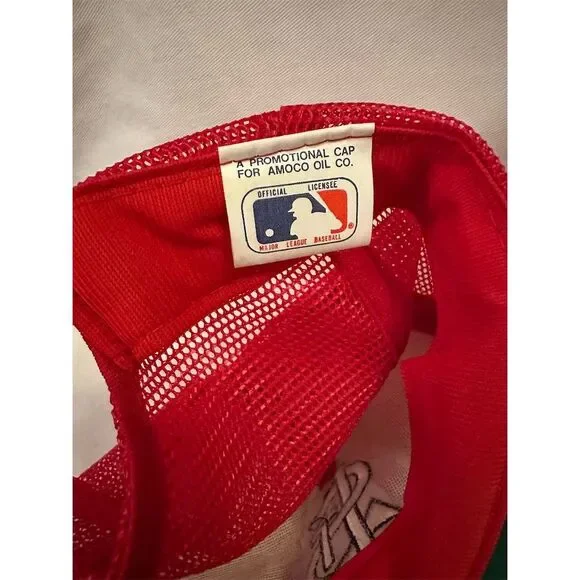 Vintage 90s St. Louis Cardinals Snapback Trucker Hat Red MLB Baseball - Picture 3 of 3